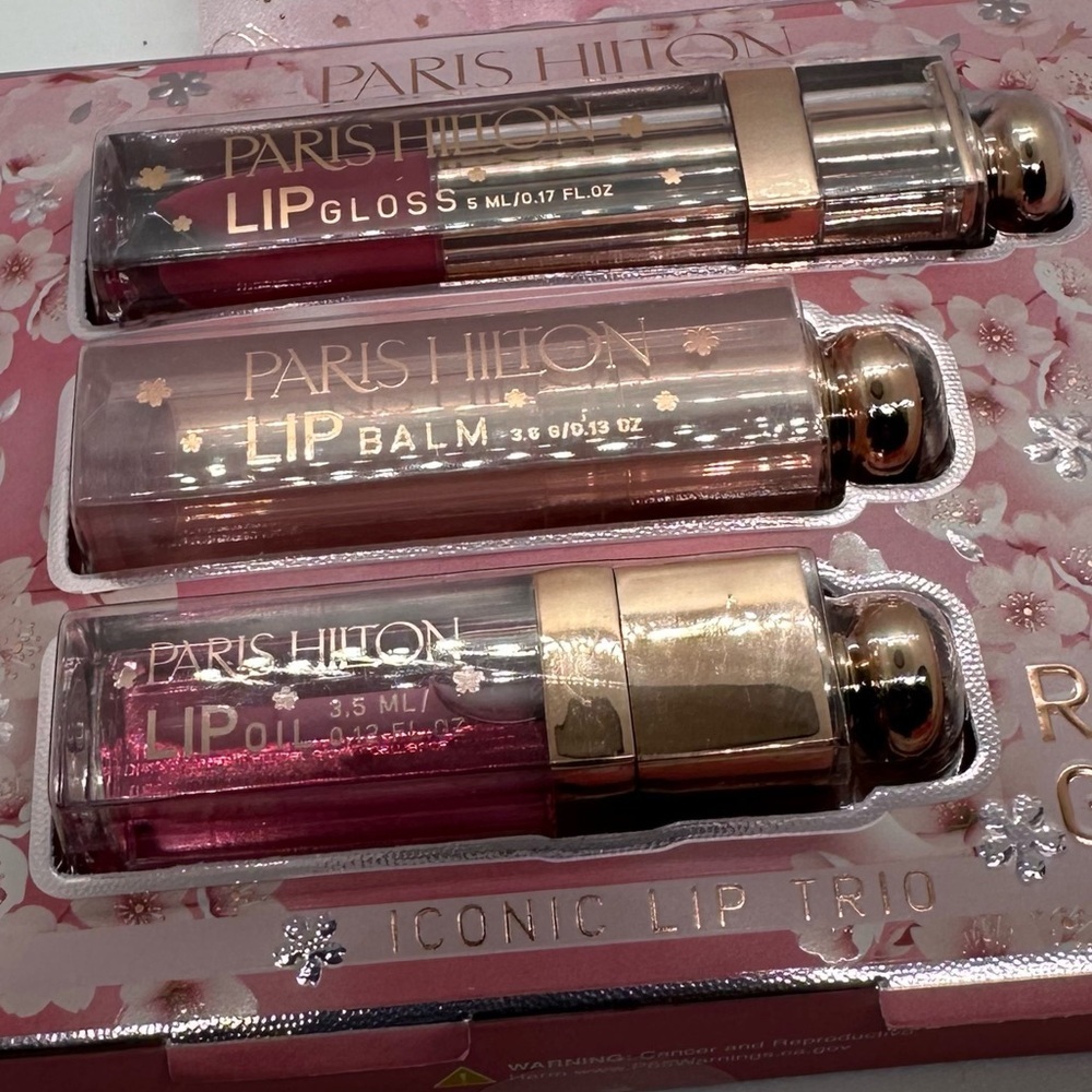 💖 NEW Paris Hilton Iconic Lip Trio - Rose Glow Set ✨ NIB - Picture 8 of 16
